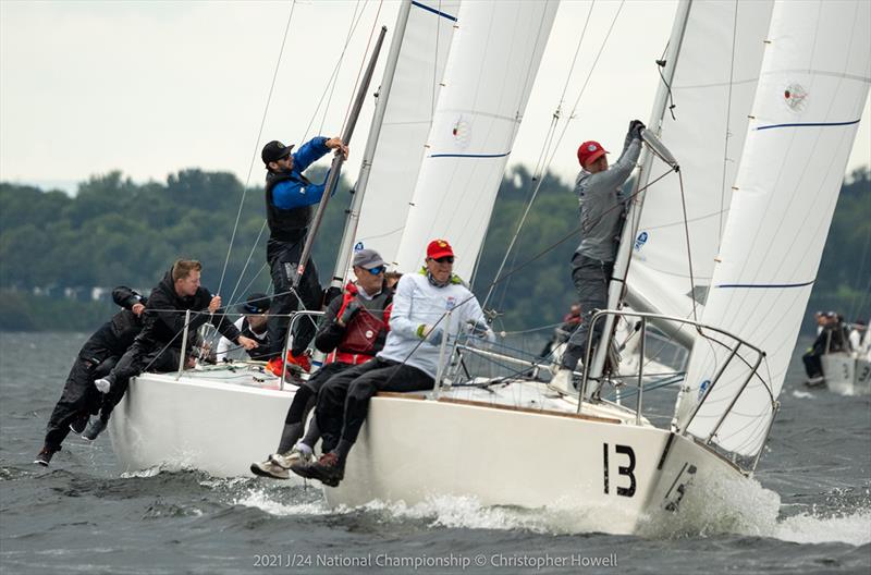 2021 J/24 US National Championship - Final Day photo copyright Christopher Howell taken at Malletts Bay Boat Club and featuring the J/24 class