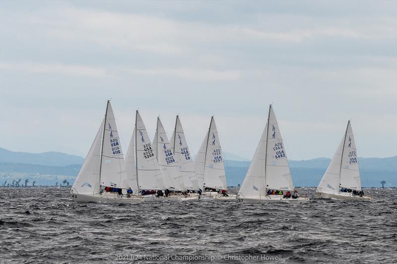 2021 J/24 US National Championship - Final Day photo copyright Christopher Howell taken at Malletts Bay Boat Club and featuring the J/24 class