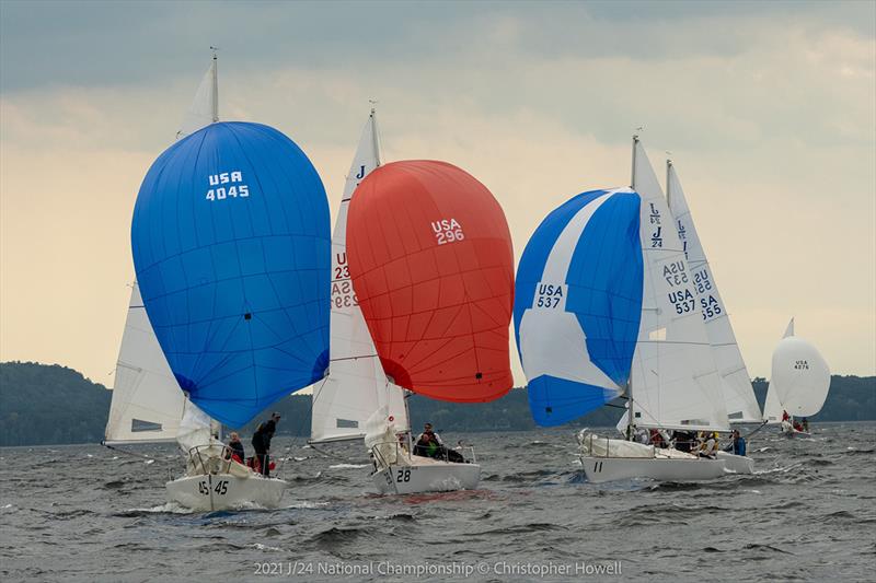 2021 J/24 US National Championship - Final Day photo copyright Christopher Howell taken at Malletts Bay Boat Club and featuring the J/24 class