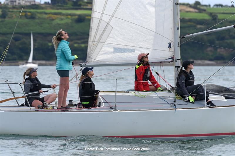 All-women team racing on Kerri Ann Boylan's Cisco from Skerries SC -  Day 3 of Volvo Cork Week 2022 photo copyright Rick Tomlinson / Volvo Cork Week taken at Royal Cork Yacht Club and featuring the J/24 class