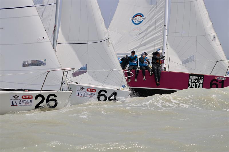 2022 J24 World Championship - Day 3 photo copyright Emily Stokes taken at Corpus Christi Yacht Club and featuring the J/24 class