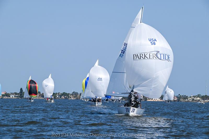 2023 J/24 Midwinter Championship photo copyright Christopher Howell taken at Eau Gallie Yacht Club and featuring the J/24 class