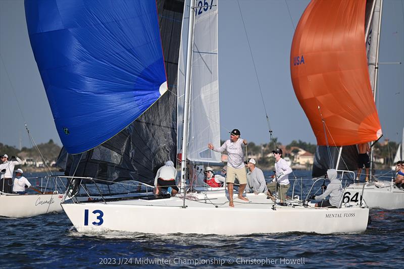 2023 J/24 Midwinter Championship - Day 2 photo copyright Christopher Howell taken at Eau Gallie Yacht Club and featuring the J/24 class