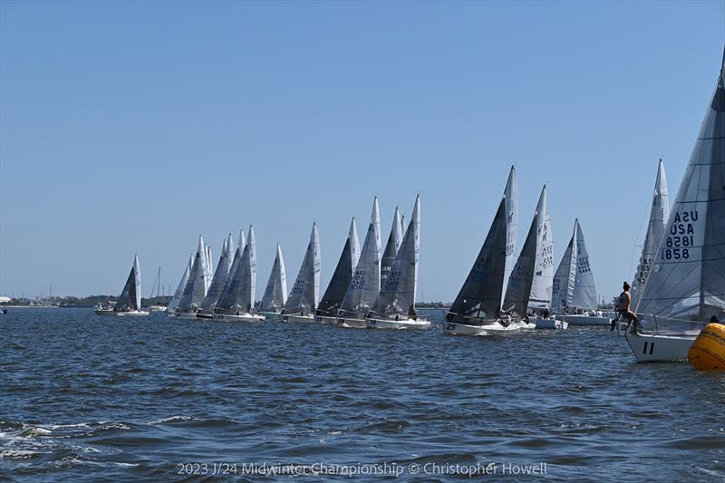2023 J/24 Midwinter Championship - Final Day photo copyright Christopher Howell taken at Eau Gallie Yacht Club and featuring the J/24 class
