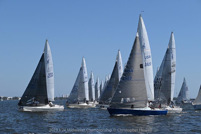 2023 J/24 Midwinter Championship - Final Day photo copyright Christopher Howell taken at Eau Gallie Yacht Club and featuring the J/24 class