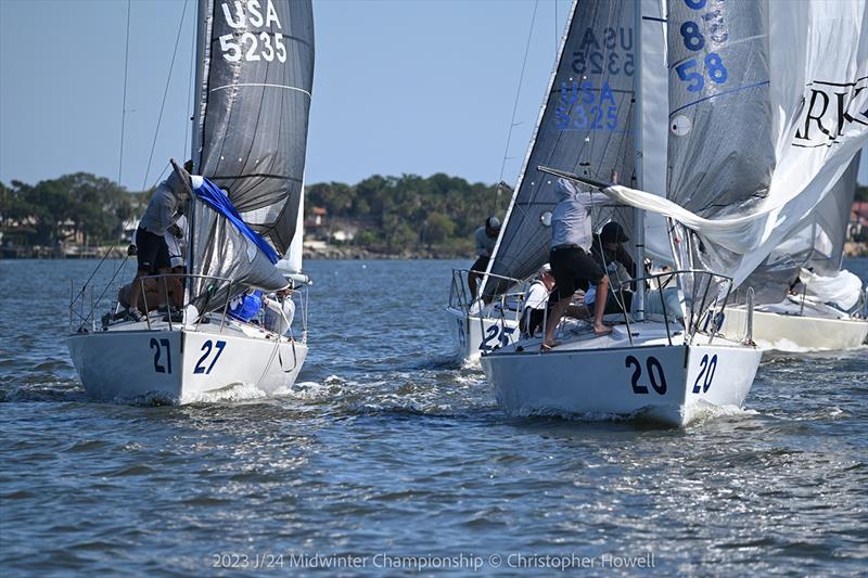 2023 J/24 Midwinter Championship - Final Day photo copyright Christopher Howell taken at Eau Gallie Yacht Club and featuring the J/24 class