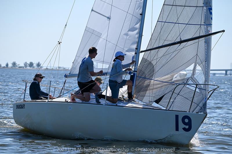 2023 J/24 Midwinter Championship - Final Day photo copyright Christopher Howell taken at Eau Gallie Yacht Club and featuring the J/24 class