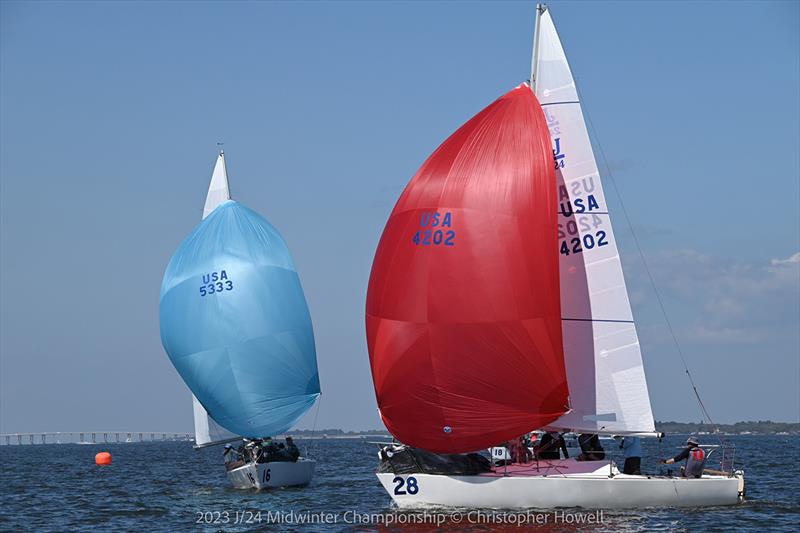 2023 J/24 Midwinter Championship - Final Day photo copyright Christopher Howell taken at Eau Gallie Yacht Club and featuring the J/24 class