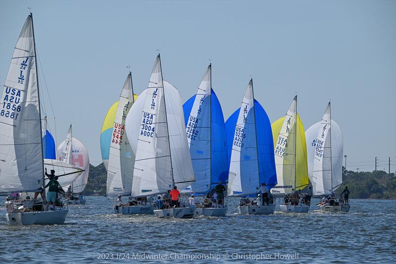 2023 J/24 Midwinter Championship - Final Day photo copyright Christopher Howell taken at Eau Gallie Yacht Club and featuring the J/24 class