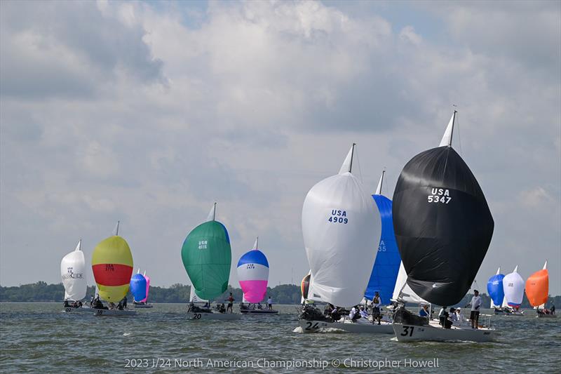 2023 J/24 North American Championship photo copyright Christopher Howell taken at Sandusky Sailing Club and featuring the J/24 class