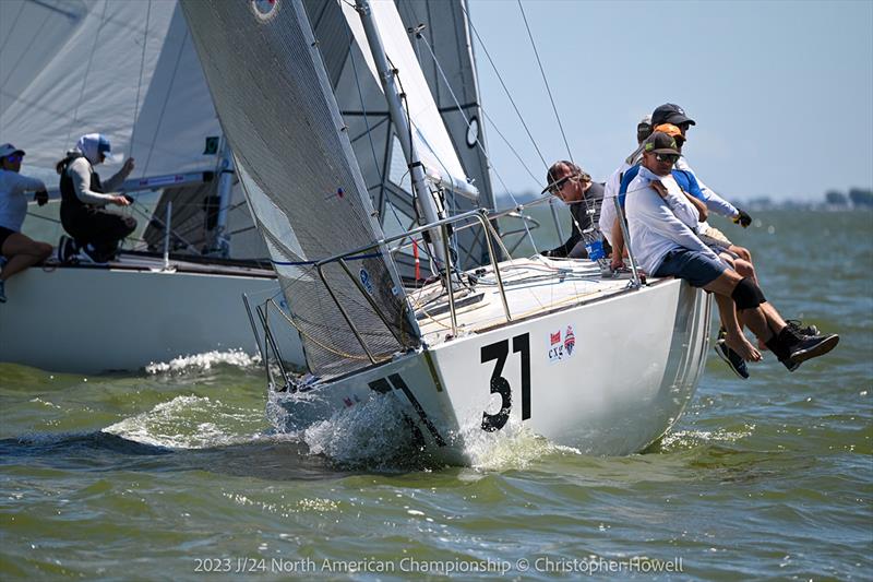 2023 J/24 North American Championship photo copyright Christopher Howell taken at Sandusky Sailing Club and featuring the J/24 class