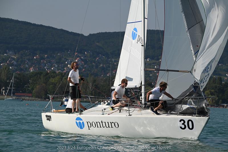 2023 J24 European Championship photo copyright Christopher Howell taken at Balatonfüredi Yacht Club and featuring the J/24 class