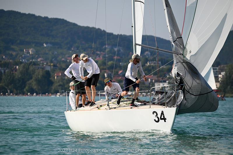 2023 J24 European Championship photo copyright Christopher Howell taken at Balatonfüredi Yacht Club and featuring the J/24 class