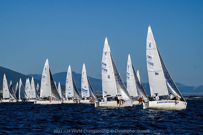 2023 J/24 World Championship photo copyright Christopher Howell taken at Nautical Club of Thessaloniki and featuring the J/24 class