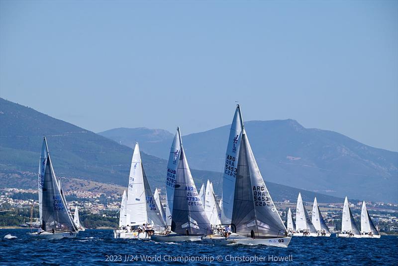 2023 J/24 World Championship - Day 2 photo copyright Christopher Howell taken at Nautical Club of Thessaloniki and featuring the J/24 class