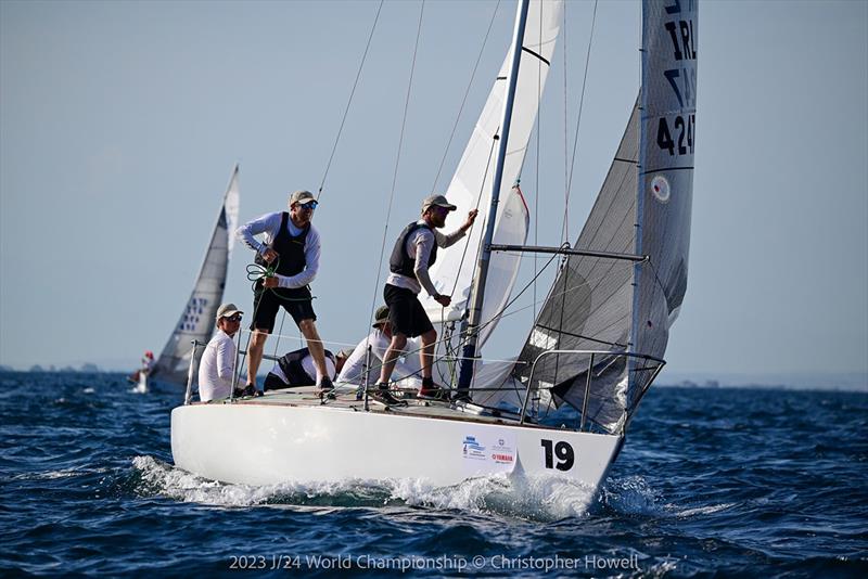 2023 J/24 World Championship - Day 3 photo copyright Christopher Howell taken at Nautical Club of Thessaloniki and featuring the J/24 class