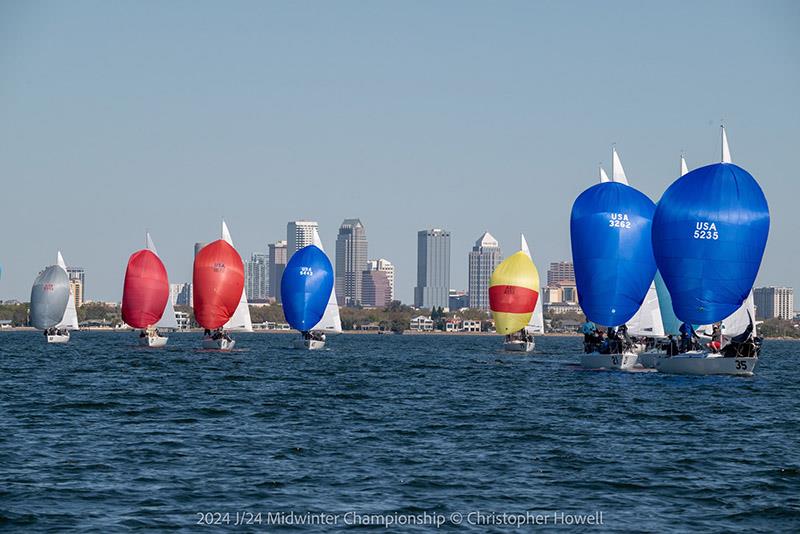 2024 J/24 Midwinter Championship - Day 2 photo copyright Christopher Howell taken at Davis Island Yacht Club and featuring the J/24 class