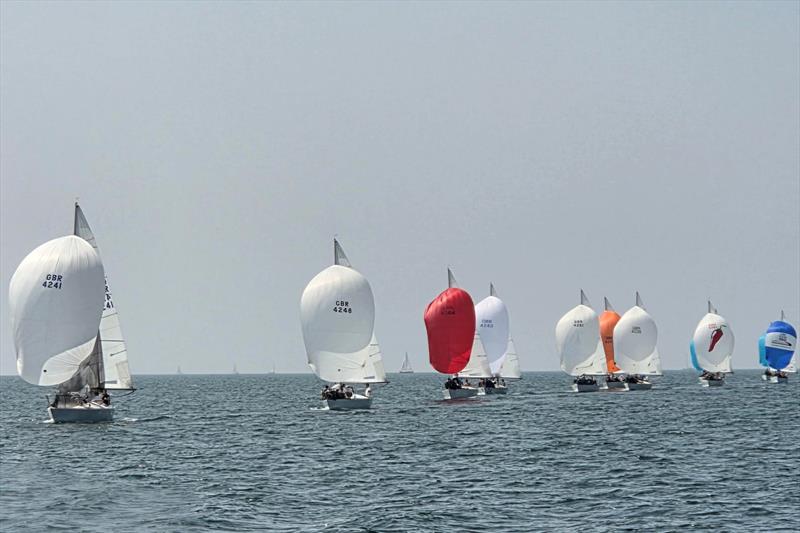 J/24s at the Plymouth Regatta photo copyright PPSA taken at Port of Plymouth Sailing Association and featuring the J/24 class
