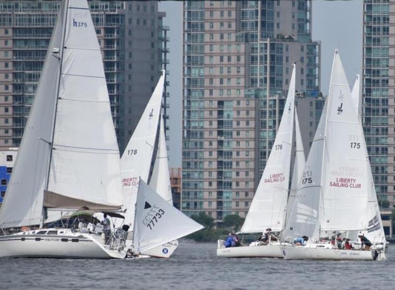 Keelboats and dinghies competed in photo copyright Nicole Feller-Johnson taken at Liberty Sailing Club and featuring the J/27 class