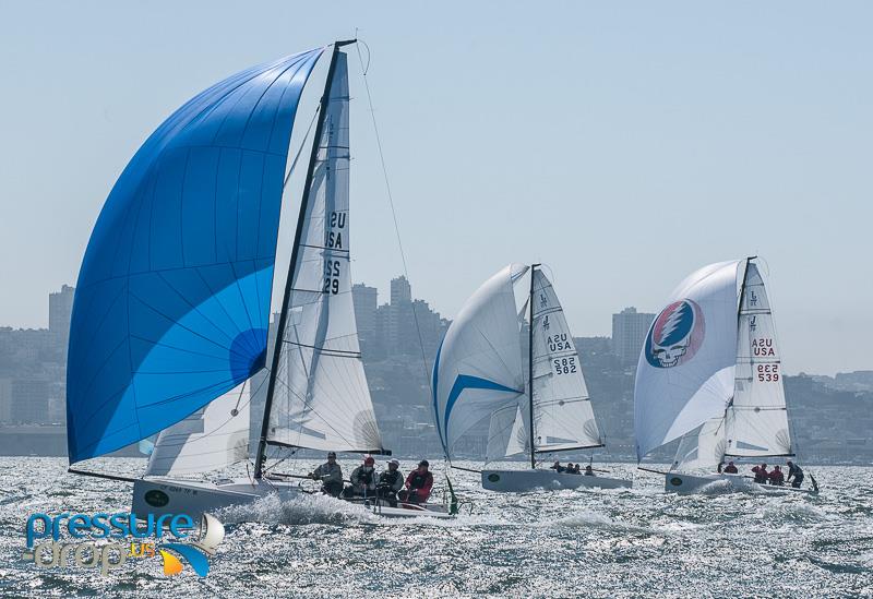 Rolex Big Boat Series day 1 photo copyright Erik Simonson / www.h2oshots.com taken at St. Francis Yacht Club and featuring the J70 class