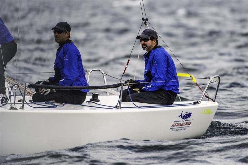 Jamestown's Tim Healy (right) wins the inaugural J70 Worlds photo copyright Paul Todd / www.outsideimages.com taken at New York Yacht Club and featuring the J70 class