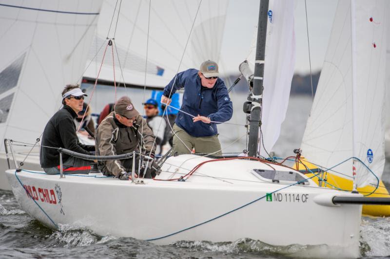 Henry Filter's Wild Child in J/70 Fall Brawl action during the Annapolis Fall Regatta - photo © Dan Phelps / SpinSheet