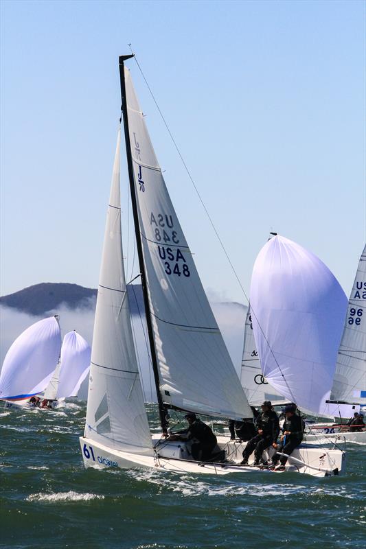 Alcatel J/70 Worlds in San Francisco day 1 photo copyright Chris Ray taken at St. Francis Yacht Club and featuring the J70 class