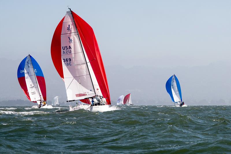 Alcatel J/70 Worlds in San Francisco day 2 photo copyright Jonathan Kalan taken at St. Francis Yacht Club and featuring the J70 class