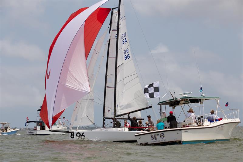 Every race in the J/70 Class featured finishes that were nearly too close to call at Sperry Charleston Race Week 2017 photo copyright Charleston Race Week / Meredith Block taken at Charleston Yacht Club and featuring the J70 class
