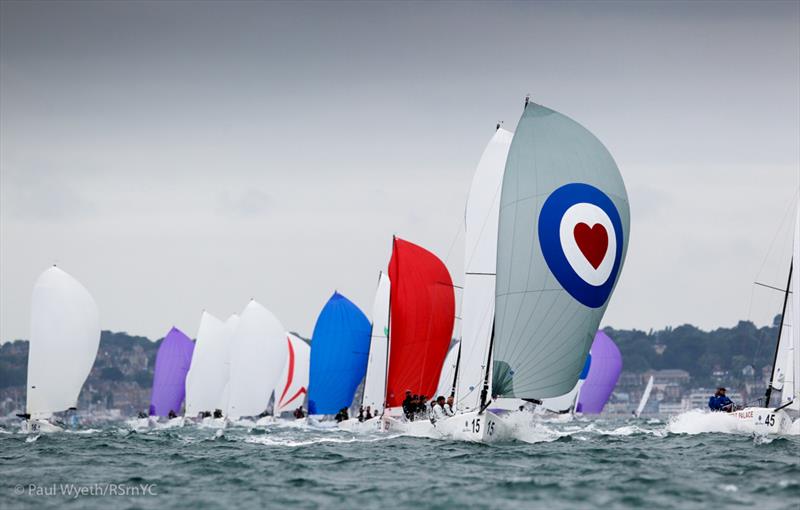 Four intense races on day 3 of the J/70 Europeans - photo © Paul Wyeth / RSrnYC