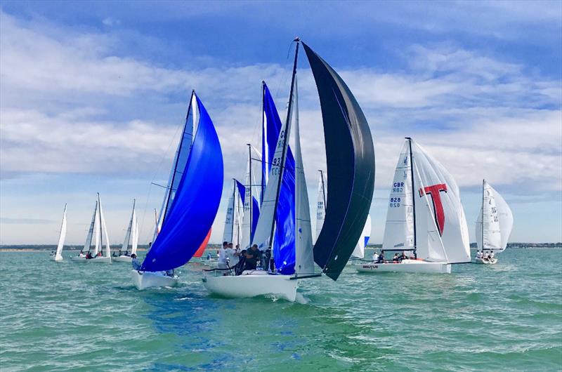J/70 UK Nationals in Cowes day 1 - photo © Louay Habib / Key Yachting