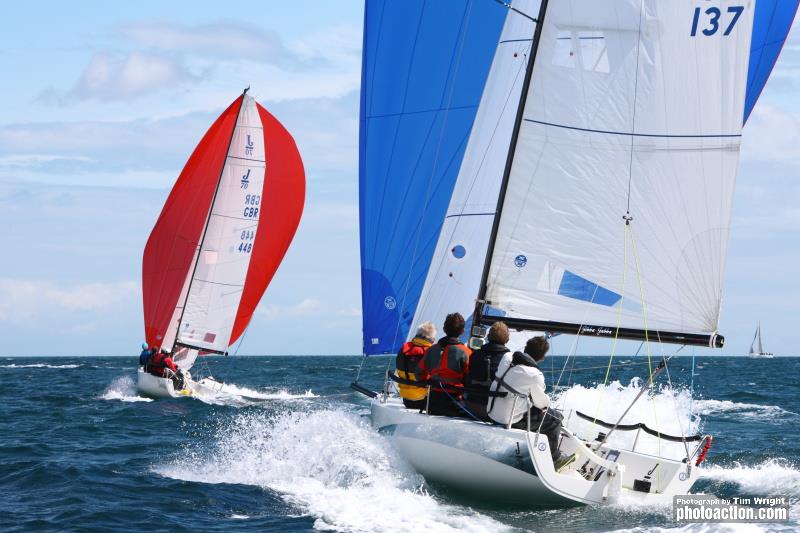 Landsail Tyres J-Cup in Partnership with B&G day 2 photo copyright Tim Wright / www.photoaction.com taken at Royal Torbay Yacht Club and featuring the J70 class