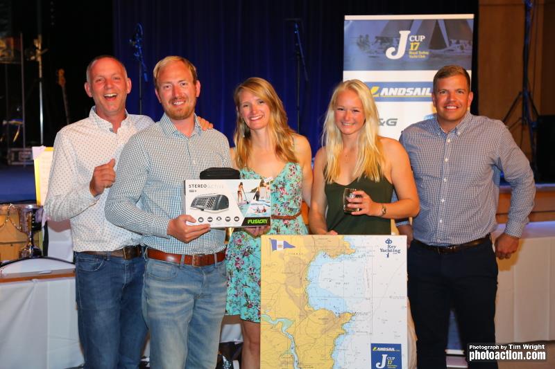 J/70 Mjölnir winner of the Handicap Class at the Landsail Tyres J-Cup in Partnership with B&G prize giving photo copyright Tim Wright / www.photoaction.com taken at Royal Torbay Yacht Club and featuring the J70 class