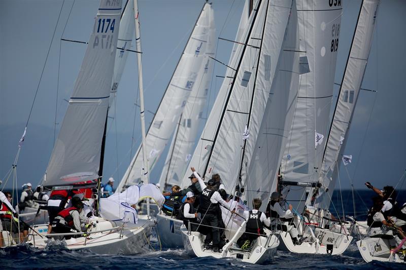 Day 4 of the Audi J/70 World Championship 2017 photo copyright Max Ranchi / www.maxranchi.com taken at Yacht Club Costa Smeralda and featuring the J70 class