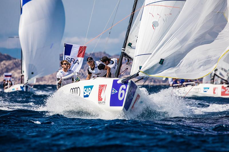 Société des Régates d'Antibes at the Audi SAILING Champions League Final photo copyright SCL / Lars Wehrmann taken at Yacht Club Costa Smeralda and featuring the J70 class