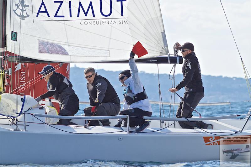 2018 34° Primo Cup 2018 Trophée Credit Suisse - Day 2 photo copyright Alexander Panzeri taken at Yacht Club de Monaco and featuring the J70 class