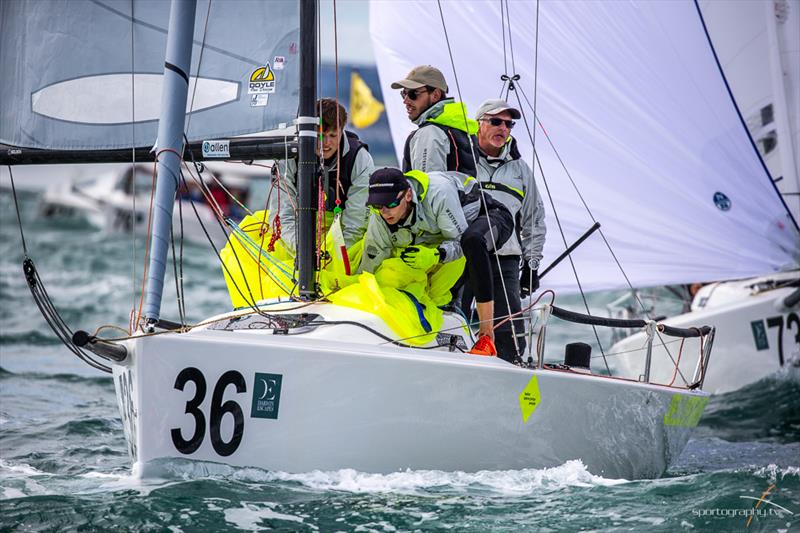 Darwin Escapes 2019 J/70 Worlds at Torbay day 2 photo copyright www.Sportography.tv taken at Royal Torbay Yacht Club and featuring the J70 class