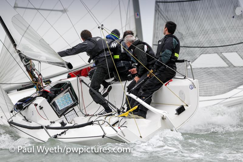 HYS Hamble Winter Series photo copyright Paul Wyeth / www.pwpictures.com taken at Hamble River Sailing Club and featuring the J70 class