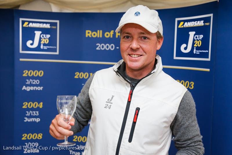 Nick Phillips, 2018 J/24 National Champion racing in the J/70 Class on day 1 of the 2020 Landsail Tyres J-Cup photo copyright Paul Wyeth / www.pwpictures.com taken at Royal Ocean Racing Club and featuring the J70 class