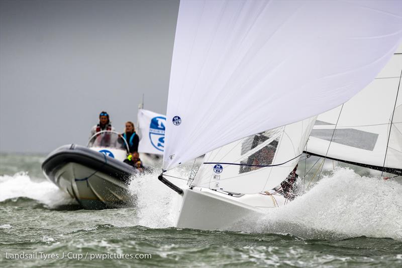 North Sails Coaching on day 2 of the 2020 Landsail Tyres J-Cup - photo © Paul Wyeth / www.pwpictures.com