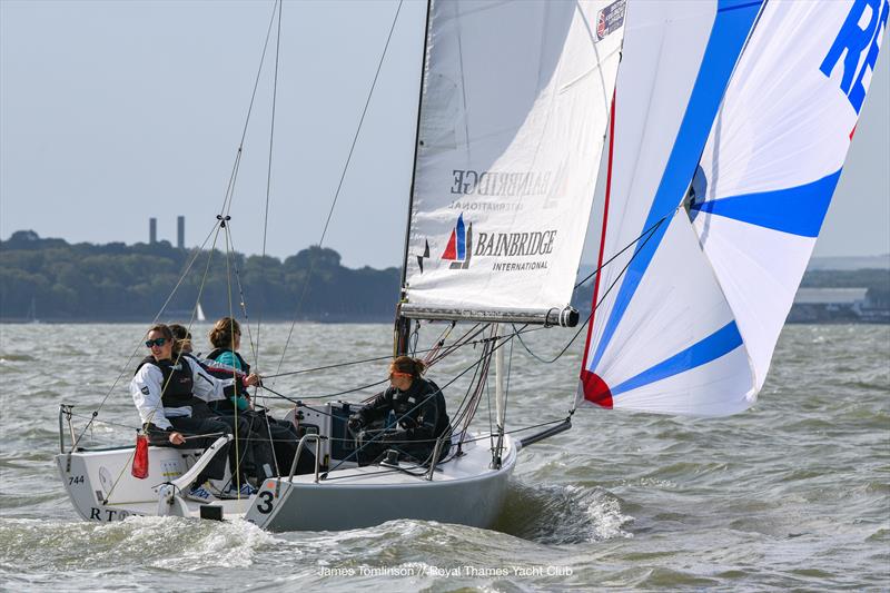 Katie Greenland, Katie Ward, Nicky Muller, Jo Elliott during the RTYC Women's Open J70 Championship  - photo © James Tomlinson