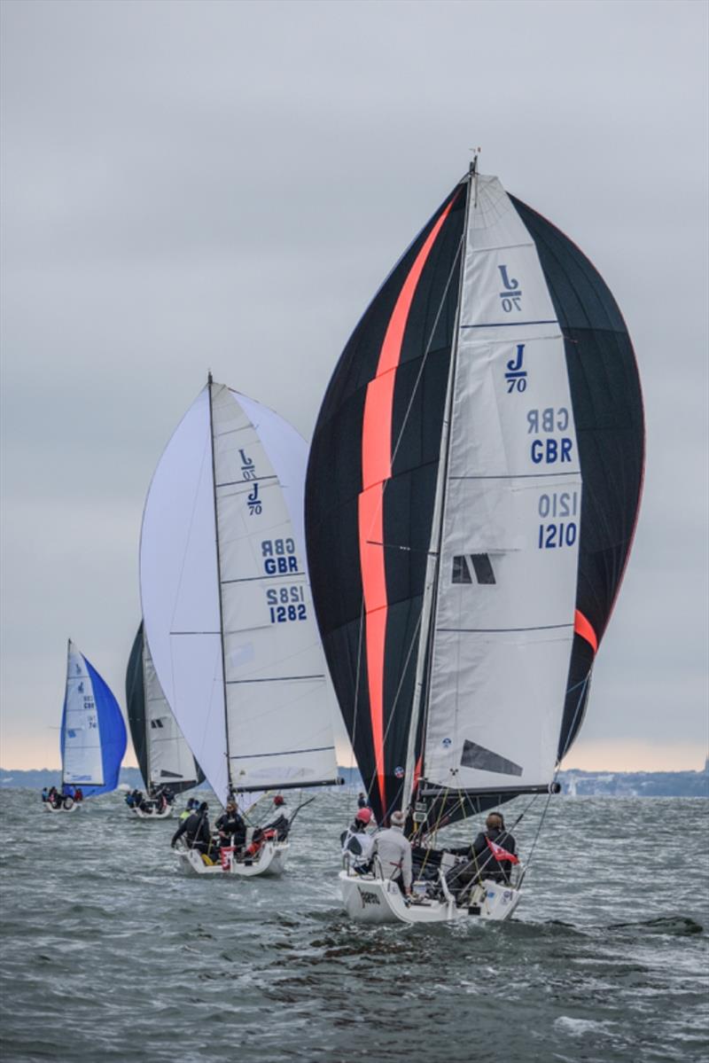 J70 Fleet - Warsash Spring Championship photo copyright Andrew Adams, Close Hauled Photography taken at Warsash Sailing Club and featuring the J70 class