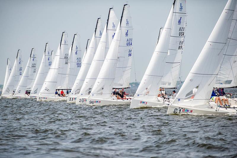 2018 Helly Hansen NOOD Regatta, Friday-race Day 1 photo copyright Paul Todd / Outside Images taken at Annapolis Yacht Club and featuring the J70 class