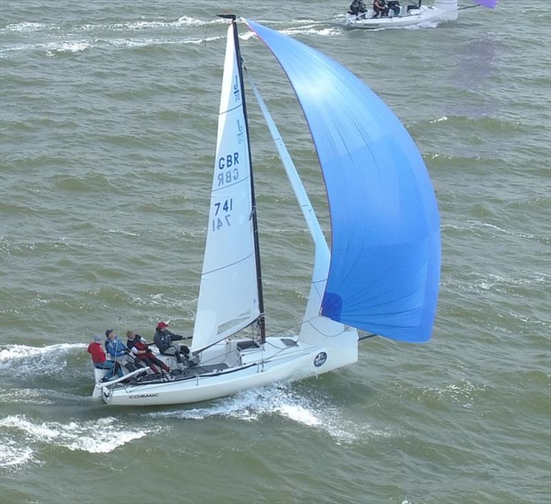 Patrick Liardet's team racing Cosmic (RSrnYC), finished the regatta with a 2-2 to become the top corinthian team photo copyright Shaun Roster taken at  and featuring the J70 class