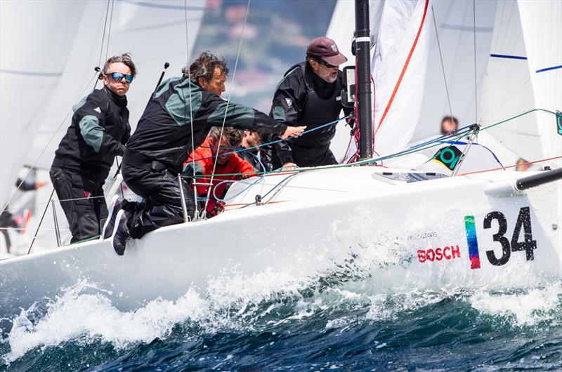 Jose María Torcida's 'Noticia' (ESP) photo copyright 2018 J/70 European Championships / www.sailingshots.es taken at Real Club Náutico de Vigo and featuring the J70 class