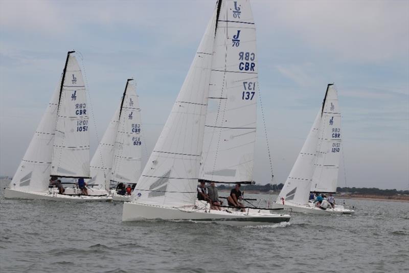 J70s during the Royal Southern Yacht Club Harken June Regatta photo copyright Paul Wyeth / www.pwpictures.com taken at Royal Southern Yacht Club and featuring the J70 class