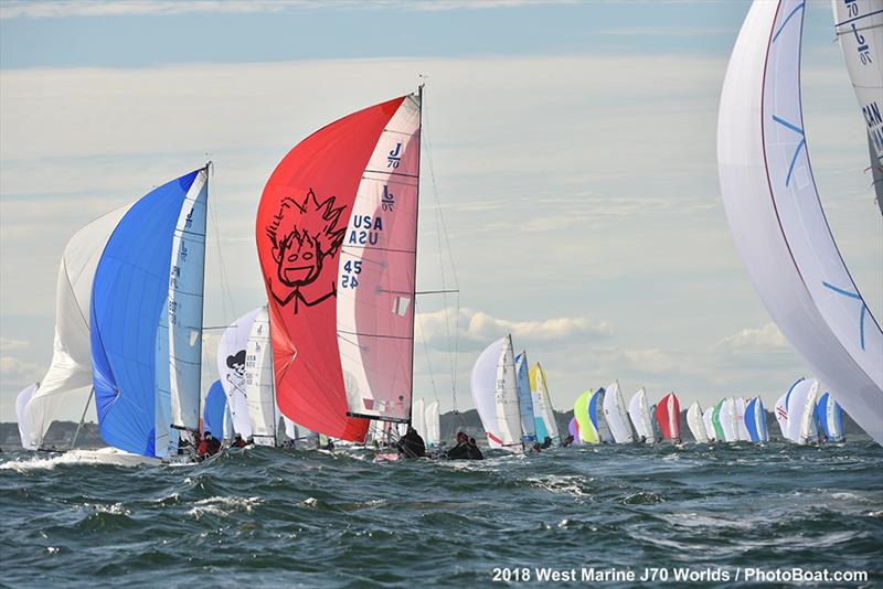2018 West Marine J/70 World Championships - Day 3 photo copyright 2018 West Marine J/70 Worlds / PhotoBoat.com taken at  and featuring the J70 class