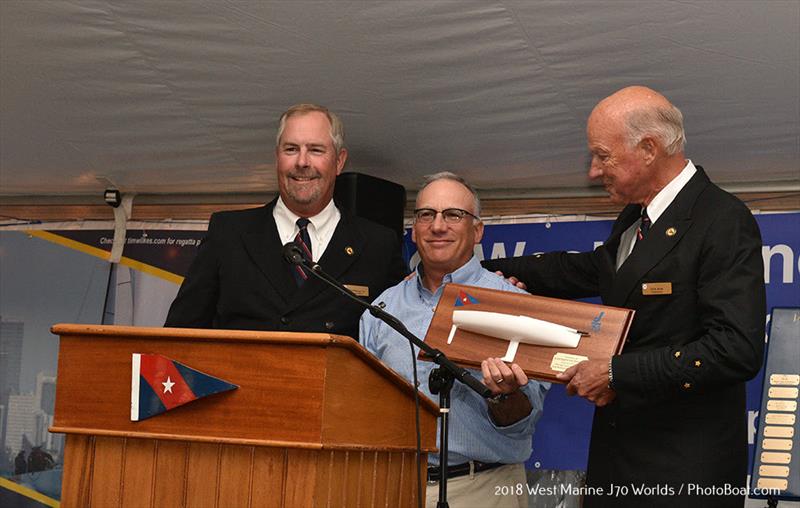 L-R Ward Blodgett, Henry Brauer,  Ulf Heide - 2018 West Marine J/70 World Championships photo copyright 2018 West Marine J/70 Worlds / PhotoBoat.com taken at  and featuring the J70 class