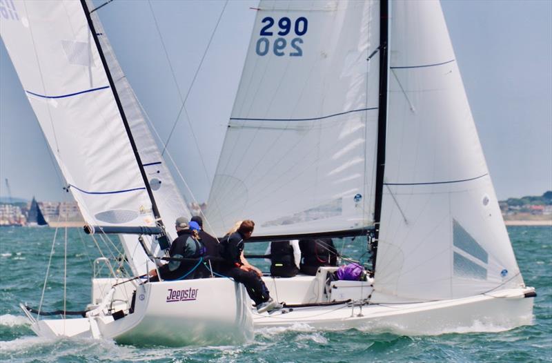 Graham Clapp's Jeepster in the J/70 Southern Area Championship - photo © Louay Habib