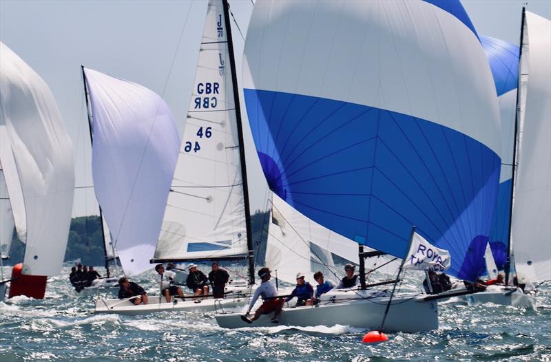 John Greenland's JDog in the J/70 Southern Area Championship photo copyright Louay Habib taken at Royal Thames Yacht Club and featuring the J70 class